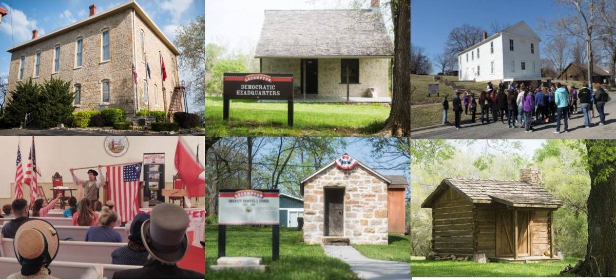 AmericanRoadMag's tweet photo. Go to https://t.co/JQsWFeSebM to view or download a Lecompton, Kansas Walking Tour map, then plan your visit to see 34 historic sites! https://t.co/s7fQLgjiiF