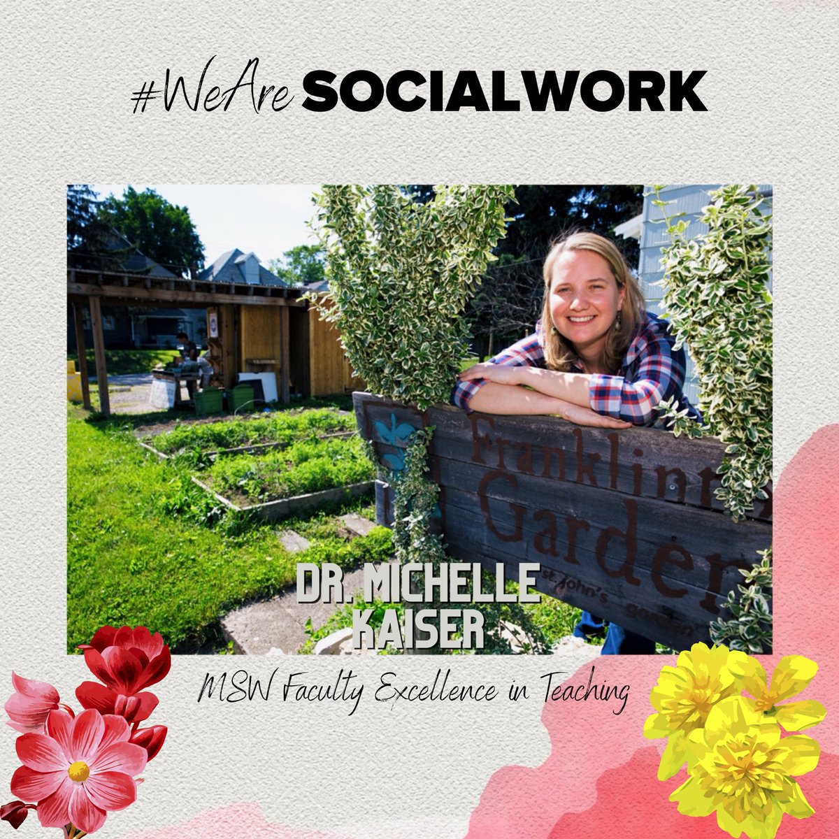 osucsw's tweet photo. Congrats to Dr. Michelle Kaiser!

She is our 2021 MSW Faculty Excellence in Teaching Award recipient! #WeAreSocialWork https://t.co/Rrjnfl17AX