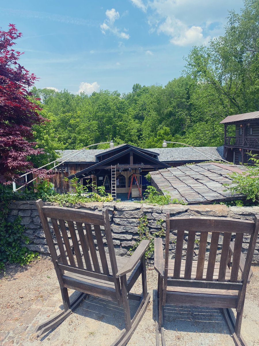 It is a beautiful day for working on the set for our first show of the season! If you were sitting in these rocking chairs, what show this season would you be hoping to watch?