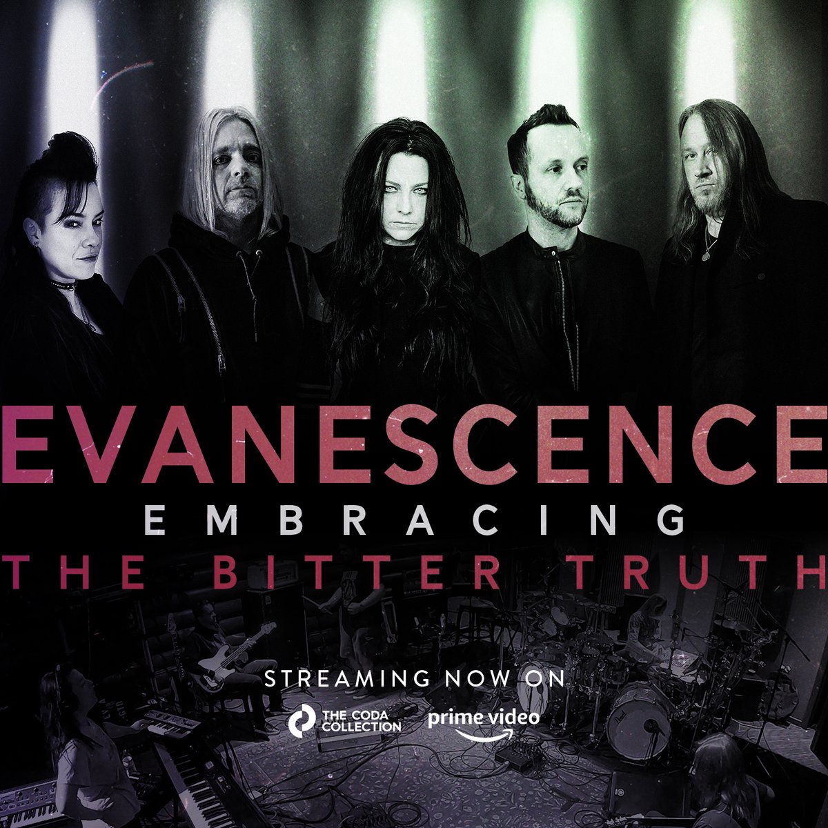 evanescence's tweet photo. GREAT NEWS! The creation of our new album is chronicled in our documentary, ‘Evanescence: Embracing The Bitter Truth,’ directed by @adamjones2112 and now available to watch via @PrimeVideo in the territories attached. Check it out!
https://t.co/tbnOn4ZNet https://t.co/9eBOExdg1n