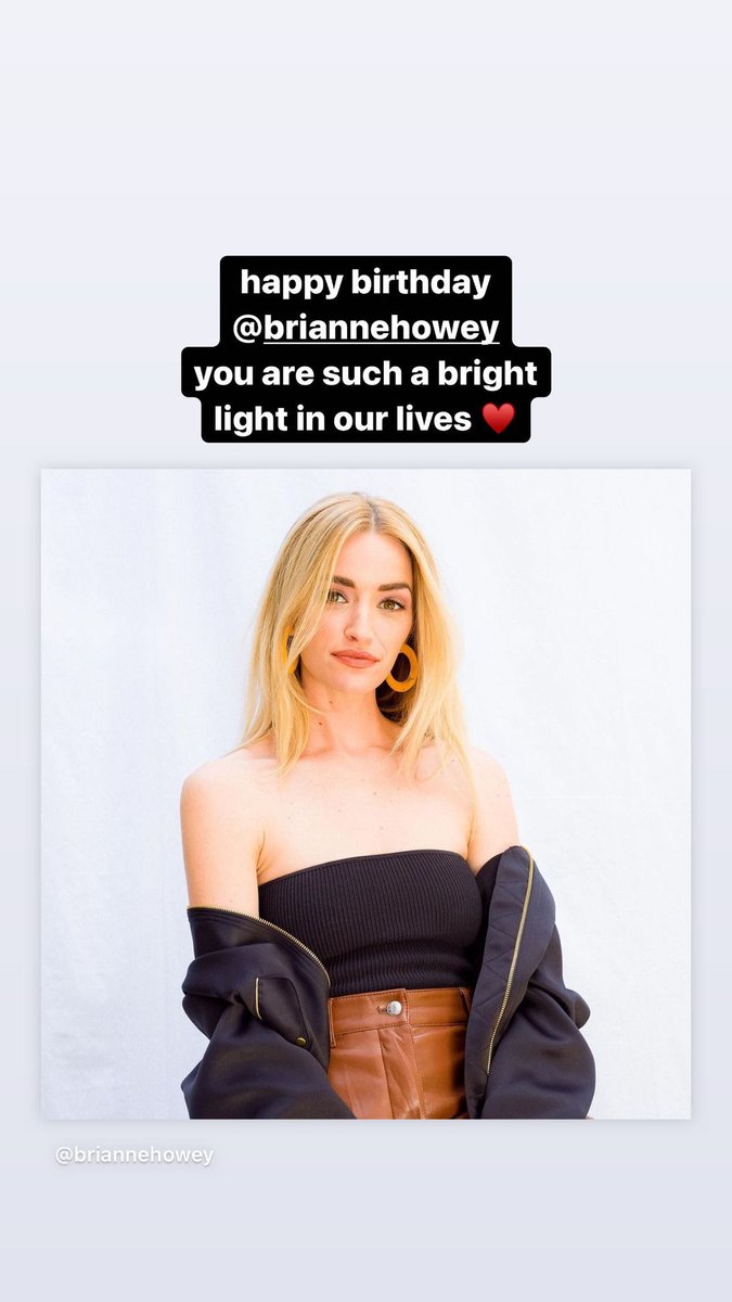 AntoniaGentryBR's tweet photo. "feliz aniversário @briannehowey você é uma luz brilhante em nossas vidas"

📲 Antonia Gentry via Instagram Stories https://t.co/W4WxKlCz7R