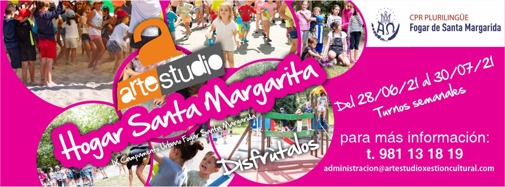 Artestudio Xestión (@artestudioxc) on Twitter photo Voltamos coa IX edición do noso Campamento Urbano na <a href="/fundacionHSM/">Hogar Sta Margarita</a>! Cinco semanas para disfrutar do veran facendo actividades deportivas, educativas e lúdicas! Vascho a perder?
#campamentodeveran #campamentourbano #campamentocoruna #hogardesantamargarita #artes #deportes Voltamos coa IX edición do noso Campamento Urbano na <a href="/fundacionHSM/">Hogar Sta Margarita</a>! Cinco semanas para disfrutar do veran facendo actividades deportivas, educativas e lúdicas! Vascho a perder?
#campamentodeveran #campamentourbano #campamentocoruna #hogardesantamargarita #artes #deportes