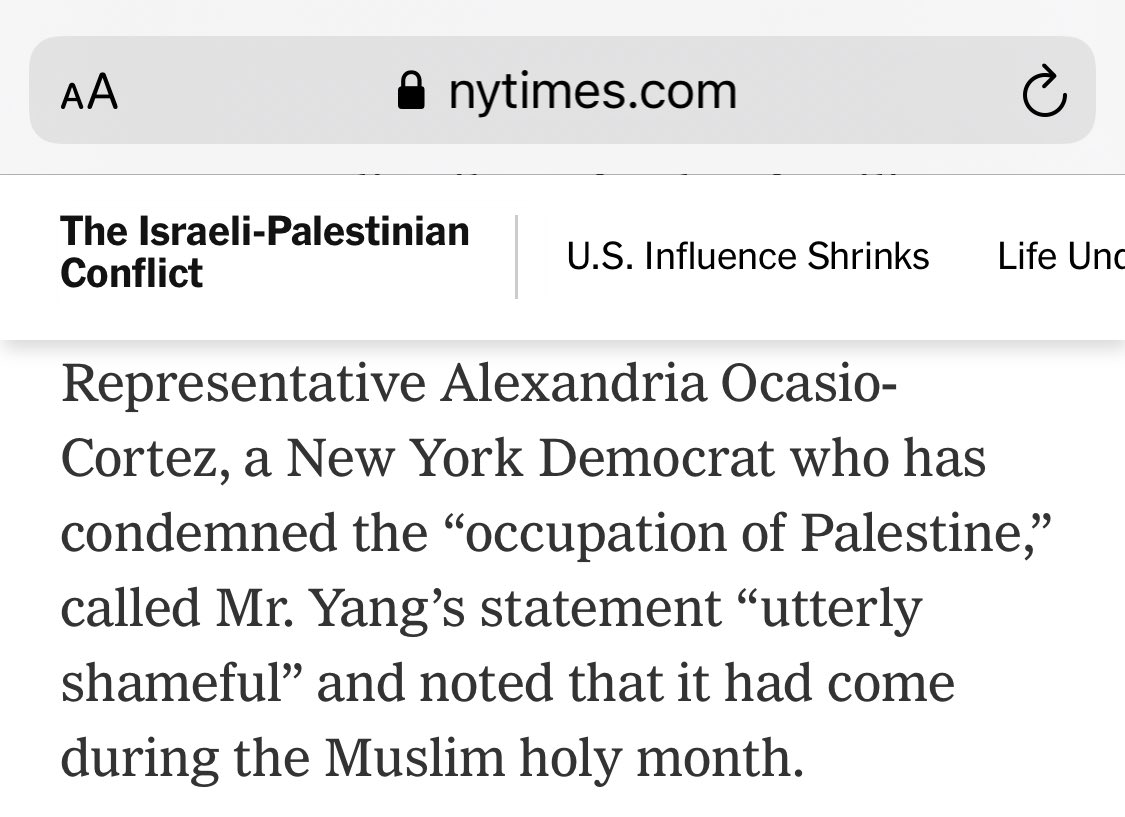 Why is “occupation of Palestine” in quotes? How is that objective journalism?