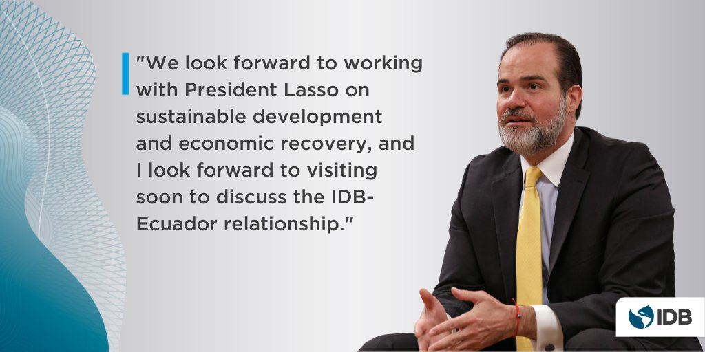 Today we congratulate the President of Ecuador @LassoGuillermo on his inaugurati...