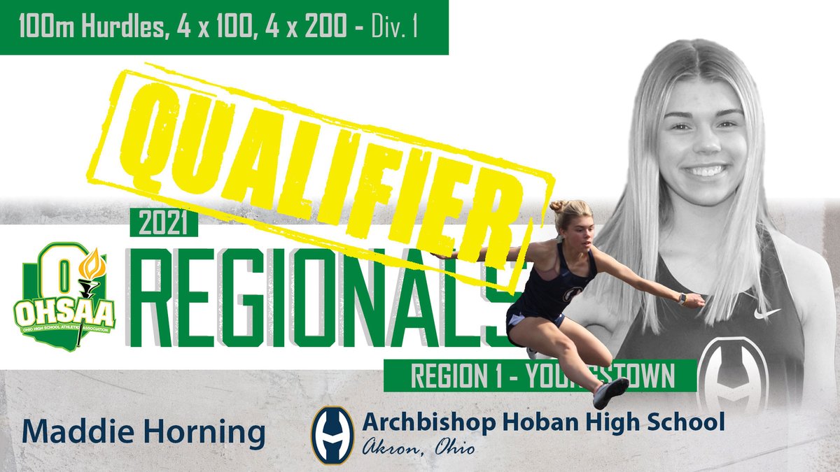 Good luck to individual and relay event regional qualifier - Maddie Horning