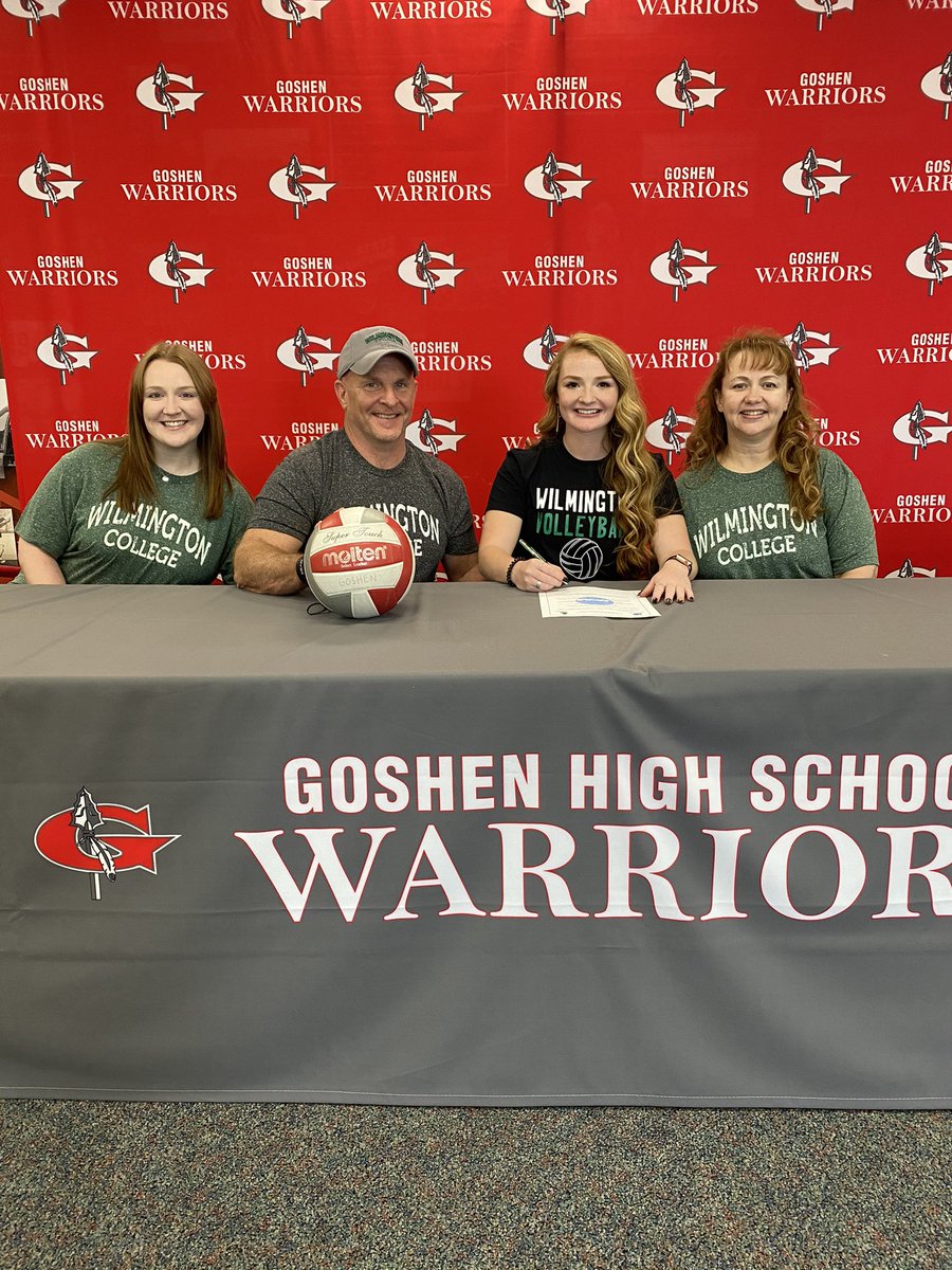 GoGHSVolleyball's tweet photo. Congratulations @Taysmith2002 who has signed her letter of intent to play volleyball at Wilmington College! https://t.co/fxTK24Xmau