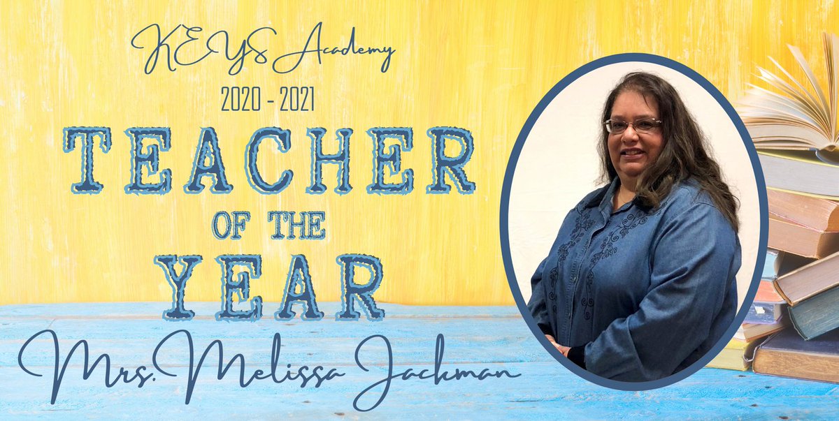 KEYS_HCISD's tweet photo. Congratulations to English teacher, Mrs. Melissa Jackman, for being selected as this year's Teacher of the Year at KEYS Academy!  WAY TO GO, MRS. JACKMAN!  This honor is well-deserved!  #WeAreHCISD #KEYSeagles #HCISDproud #EngageTheHeart #TeacherOfTheYear https://t.co/GW7GD0Je8m