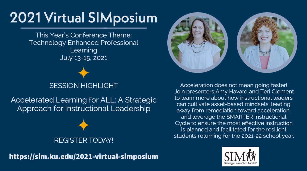 StrateTweets's tweet photo. Join us for the 2021 Virtual SIMposium to attend the Accelerated Learning for ALL session with Amy Havard and Teri Clement, Directors of School Transformation at the @E3Alliance.  Attend the entire conference or just sign up for day 3 (reduced rate). https://t.co/PwkHQy0EXI https://t.co/fZX4c08L6x