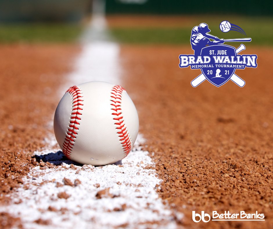 This is the last week to get your commemorative baseball piggy bank with your donation to St. Jude. Stop by any Better Banks location and help the St. Jude Brad Wallin Memorial Tournament reach it's goal of OVER a million dollars donated to St. Jude kids since 2008!