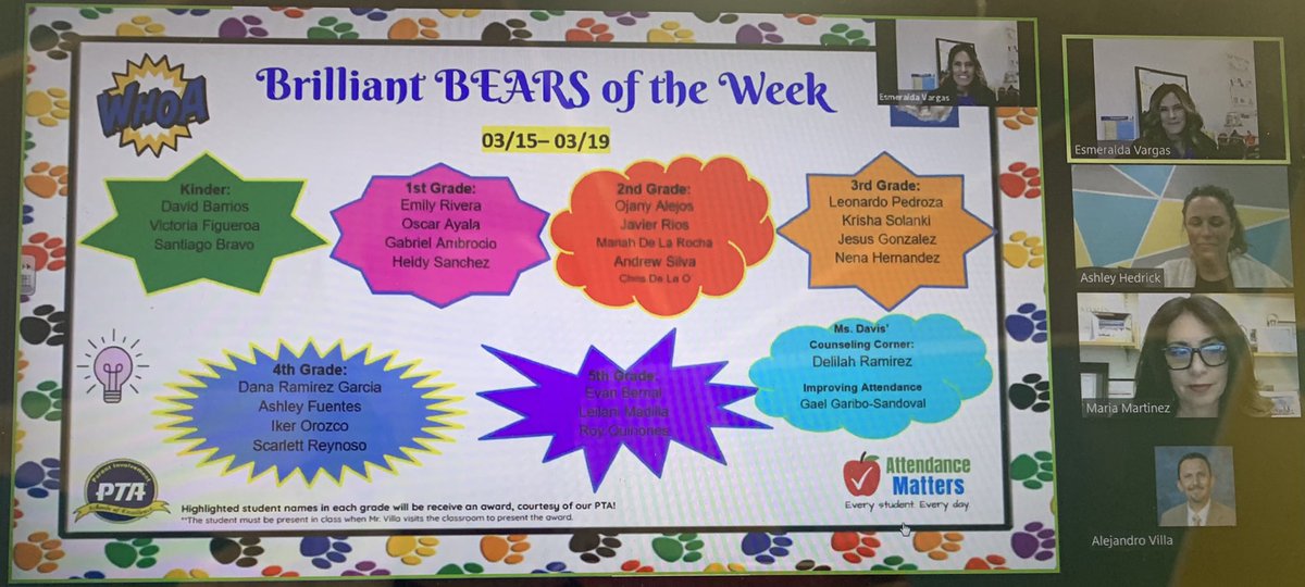 We love the Brilliant BEARS 🐻 highlighting student achievement in this week’s PBIS Walkthrough! A brilliant example of reinforcing student success &amp; purposeful integration of PBIS in all that you do <a href="/RooseveltPUSD/">Roosevelt Elementary School</a> <a href="/PomonaUnified/">Pomona Unified School District</a> <a href="/2KatShoPUSD/">Dr. Kathrine Shone (She/Her)</a> <a href="/sp_pon123/">Sharon P</a>  <a href="/pbislacoe/">PBISLACOE</a> <a href="/kgreen3123/">krista green</a>