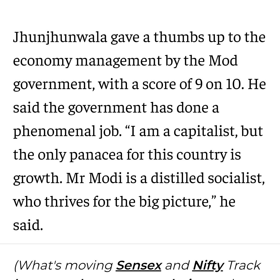 India Inc has made it clear , India was MOD 
<a href="/varinder_bansal/">Varinder Bansal 🇮🇳</a> <a href="/SunilBSinghania/">Sunil Singhania</a> <a href="/kedianomics/">KEDIANOMICS</a> 
<a href="/AnilSinghvi_/">CA Anil Singhvi Zee Business</a> <a href="/Ajay_Bagga/">Ajay Bagga</a>