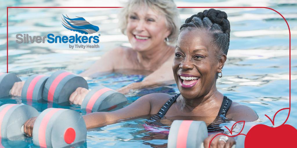 Going for a dip? Water aerobics may improve heart health, muscle strength, and joint mobility while reducing impact on your knees and back. <a href="/SilverSneakers/">SilverSneakers</a> shared this article about it: tinyurl.com/vttdx4sj. Don’t forget sunscreen!