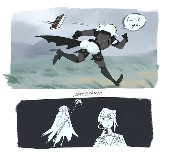 i like nier's second outfit..... it has nice framing :) 