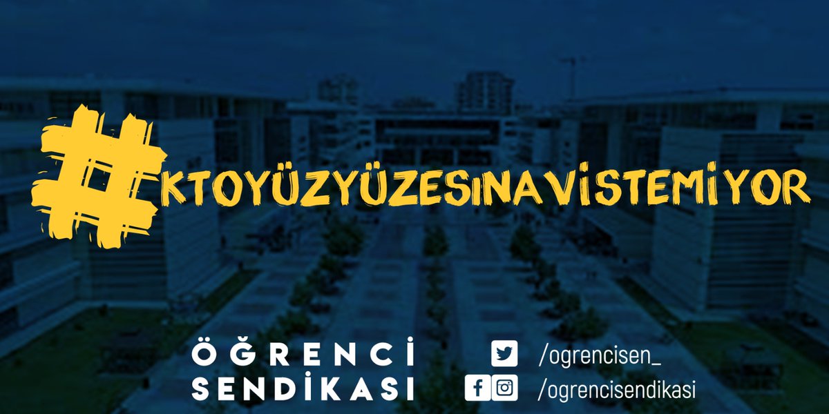 Virüs bu kadar yaygınken sadece sınavlar için okula gelmemizi istemek çok garip. Neden bu konuda bu kadar ısrarcısınız anlamak mümkün değil. Sağlığımızı hiç mi düşünmüyorsunuz?#KTOyüzyüzesınavistemiyor