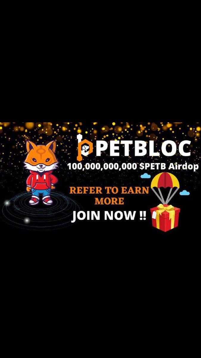 sameer_sharmaa's tweet photo. 🎁 Big Airdrop alert 

Petbloc giving away Free 100,000,000,000 $PETB tokens to most active members 🤑
#PETBLOC #PetblocArmy #PetB 
You can participate here 👇
@petbloc_giveaway_bot

Note - No investment required 👍 https://t.co/Rqw7yozISo