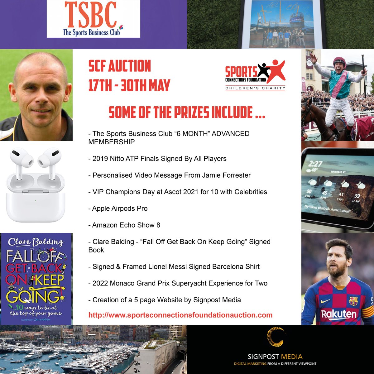 scf4kids's tweet photo. We've been adding items to our charity auction  kindly donated by #Sports professionals

We've got everything for #FathersDay from entertainment items, signed memorabilia, personalised video messages and experiences.  https://t.co/7Uud8YkgFE ends on 30th May https://t.co/wWcOnUNfPm