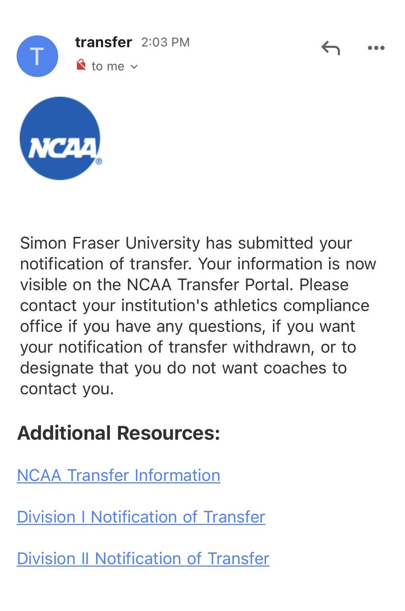 Nothing but love from coaches and team up across the northern border. Due to unfortunate circumstances I have decided to open up my recruitment process and to enter the transfer portal.