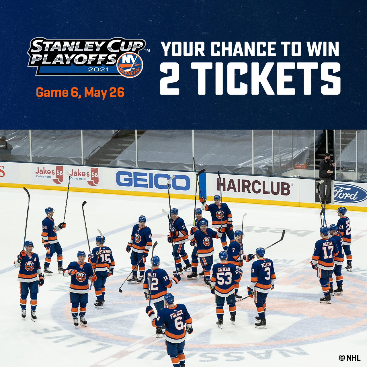 New York Islanders Be A Part Of The Noise Enter To Win Tickets For Game 6 Now T Co 1t6qqyoukx New York Islanders Be A Part Of The Noise Enter To Win Tickets For Game 6 Now T Co 1t6qqyoukx