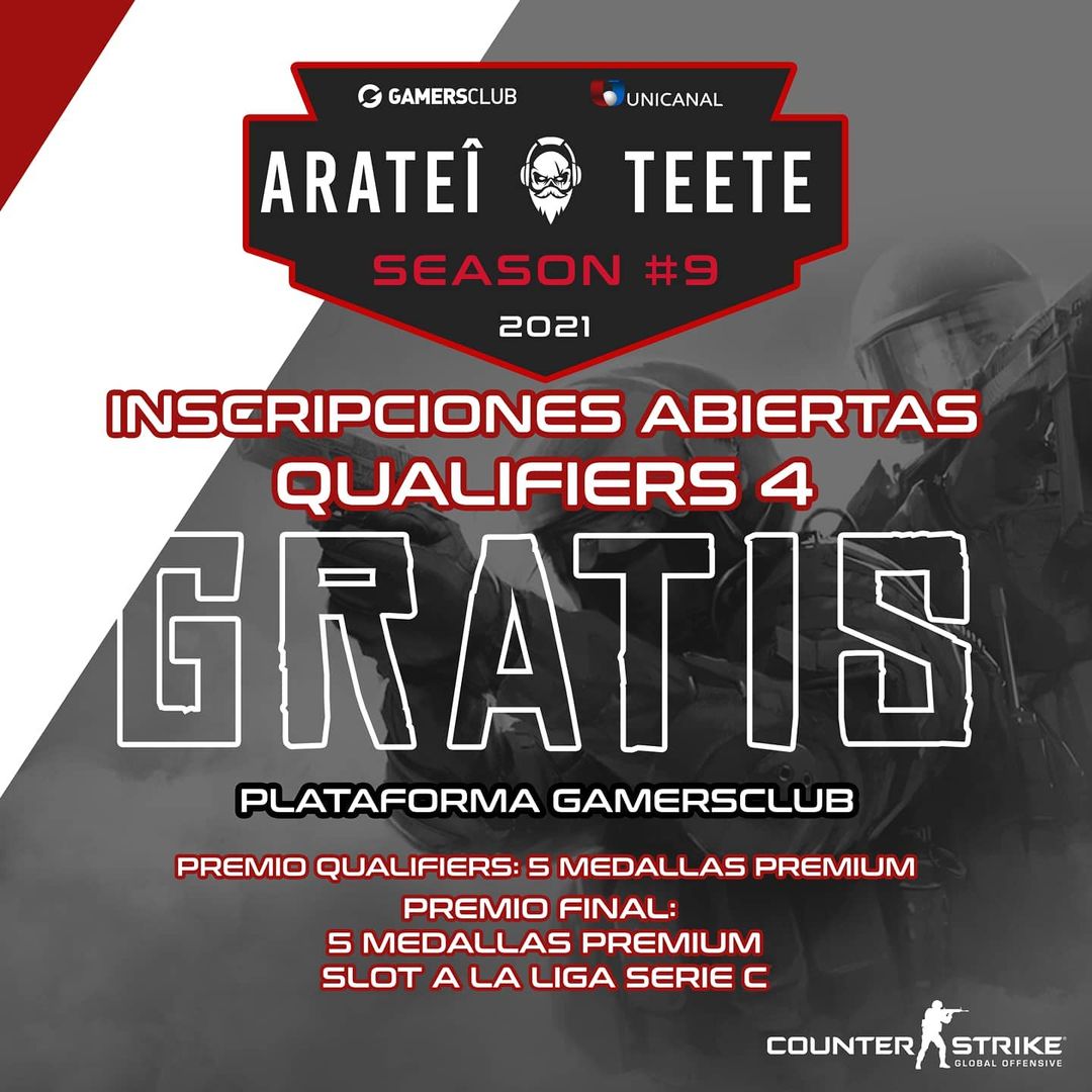 LanPyesports's tweet photo. Arateî Teete Qualy 4 Incripciones abiertas
👉🏻Link de Inscripción Season #9Q4
https://t.co/4TzNMFOjgN
👉🏻Fecha y hora limite de inscripción hasta 29/05/2021 - 22:00hrs.
👉🏻Reglamento
https://t.co/CIiaI5EPe6
#LanPy #LanPyTV #Paraguay #eSports #CSGO #arateîteete #torneo https://t.co/RSBQsuVsM7