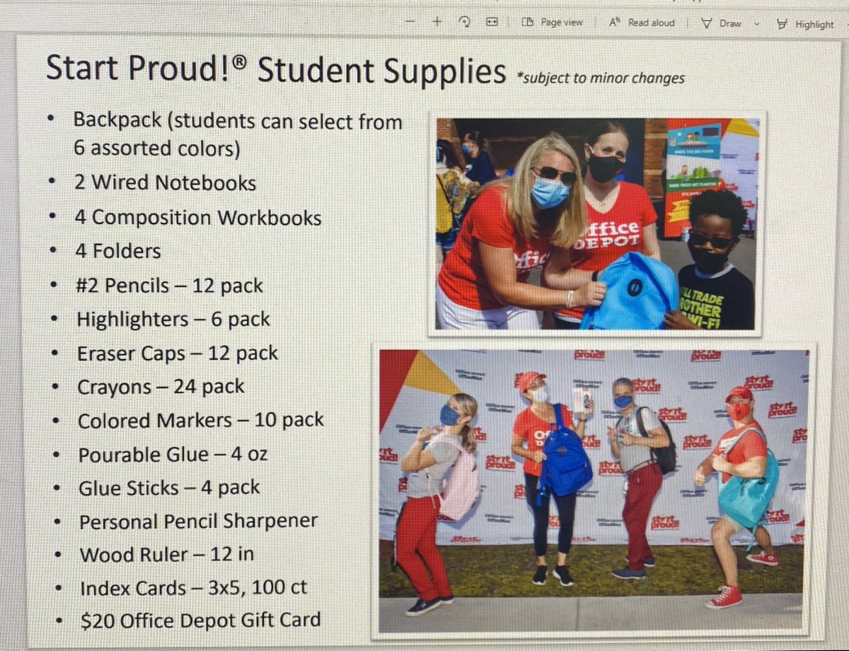 philippreddy's tweet photo. I had the honor of meeting with some pretty amazing reps from @officedepot #depotdifference and the @EducationFdnPBC and @Lake_Park_Lions are excited to be selected for the #startproud program nationwide!  Every. Single. Student. gets a backpack full of supplies next year! @pbcsd https://t.co/8RfWdqnzNV