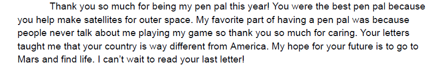 Golans_mom's tweet photo. How simple it is to make a difference by reaching our &amp; connecting.  He wrote:" My favorite part of having a pen pal was because people never talk about me playing my game so thank you so much for caring"
(What, me crying? just the dust...) 😭2/3
#STEMPenPals #LetterWritingParty https://t.co/EbOEhXhB18