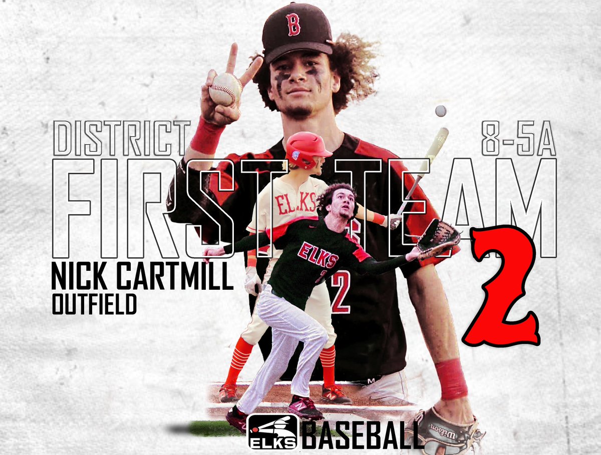 ELK_Baseball's tweet photo. Congrats to @NickCartmill43 on being named 8-5A 1st Team All-district Outfielder!  

@BurlesonSports https://t.co/vZr5B4QK8j