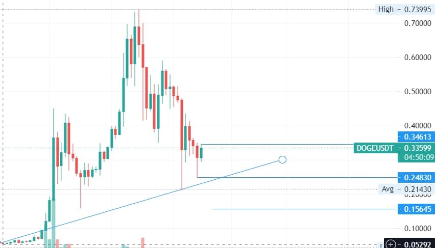 AmachreeAudrey's tweet photo. My #DogeAnalysis
#Doge is actually my favorite asset to trade. For those wondering if Doge is heading towards the bear territory. well, it's quite bullish overall. though we need to see a close above the $0.34610 area else we'll see another leg down to the $0.24830 zone or lower https://t.co/Nl0flVMAvO