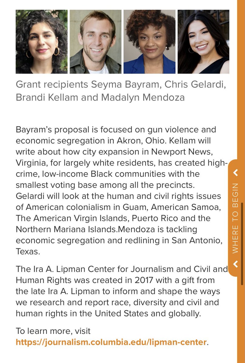 MaddySkye's tweet photo. Some notes app-worthy ✨personal news ✨

Columbia’s Ira A. Lipman Center awarded 4 special grants in addition to its annual fellowship program. I’m the proud and honored recipient of one of them!  

(I’m still with MySA, I’ll just be busier! 😊) 

More: https://t.co/BCuBlMMdEv https://t.co/qHiw95c9cl