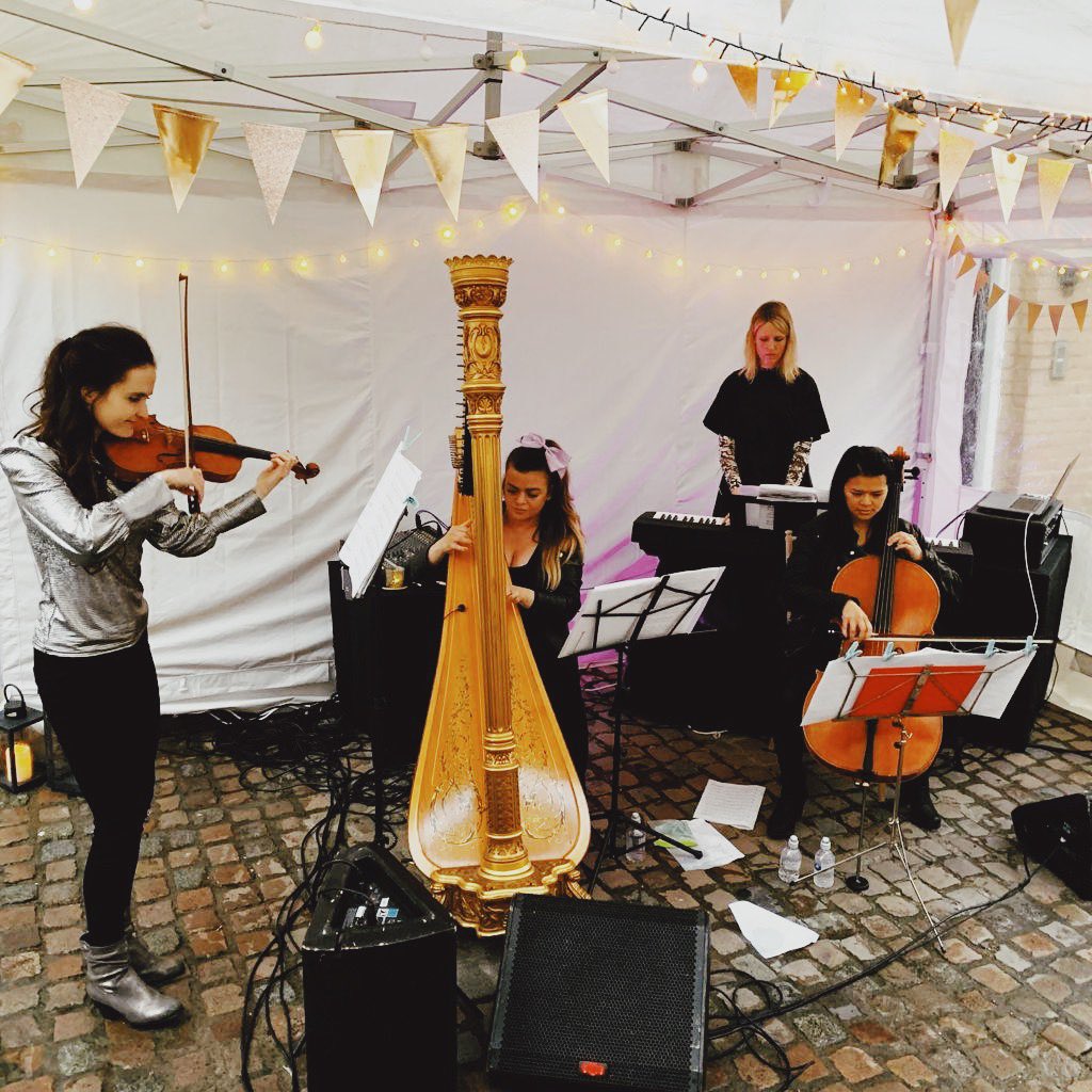 LEOrchestra's tweet image. First show since lockdown.. it felt incredible to be performing in West London over the weekend! We’re back in the studio, new album in the works.  Feeling so grateful to be turning a corner and getting back to music 🙏💓🎹🎻