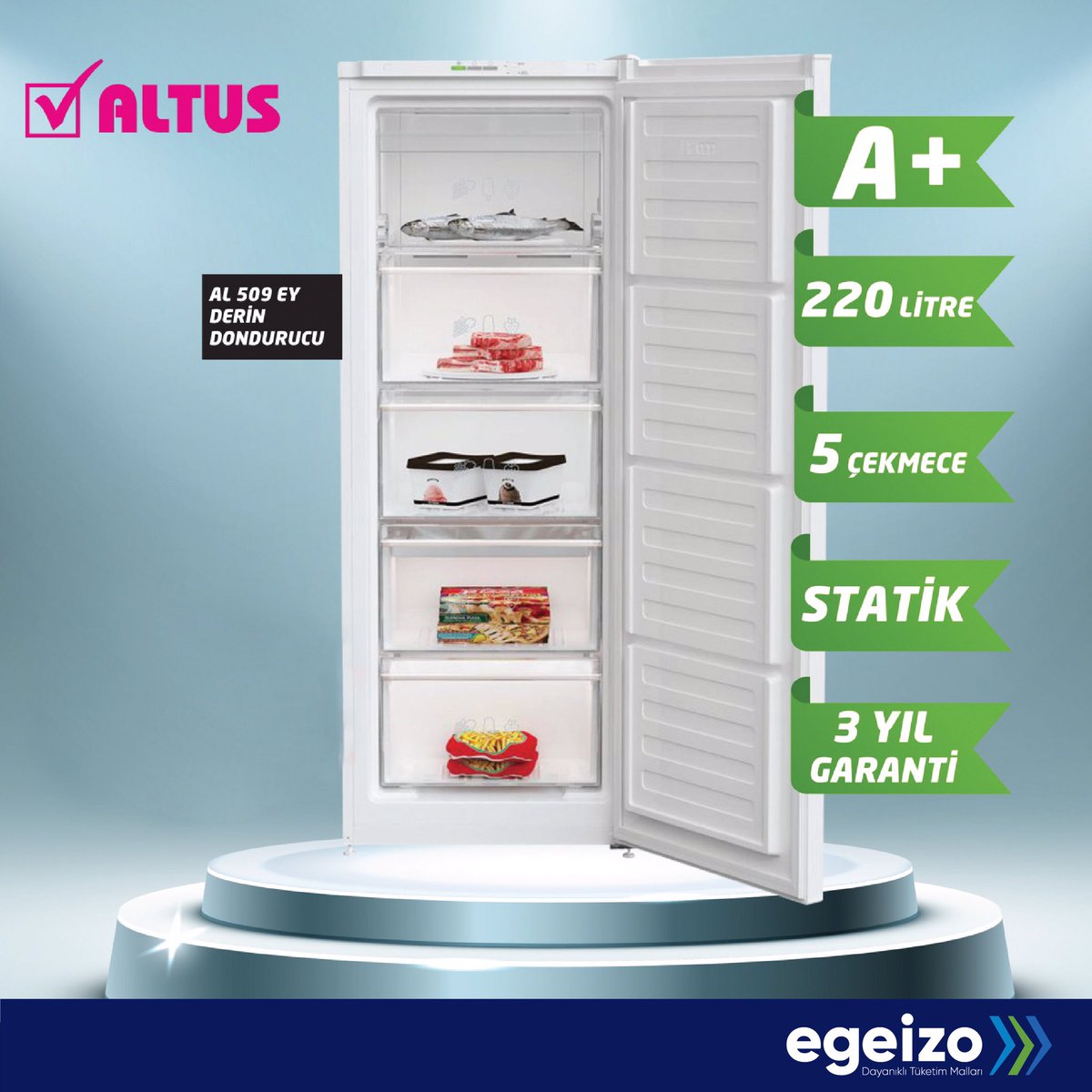 Meyve ve sebzeleriniz her mevsim taze kalsın 🍅🌶🍆
#altus #derindondurucu #soğutucu #dondurucu #meyve #sebze #tazelik #izmir #egeizo