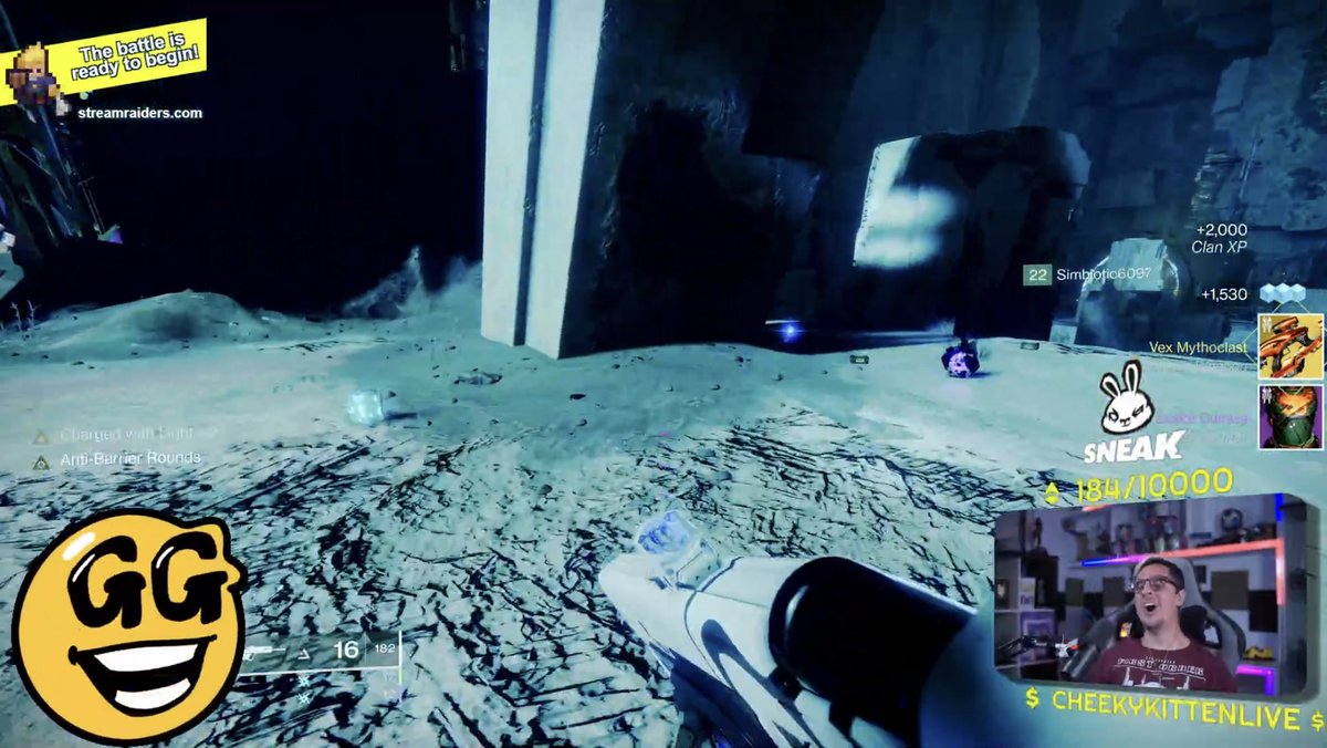 VallTwitch's tweet image. Look at my face when I see the Vex Mythoclast engram at the end of #VaultofGlass Full on Poggers 🤣 #destiny2