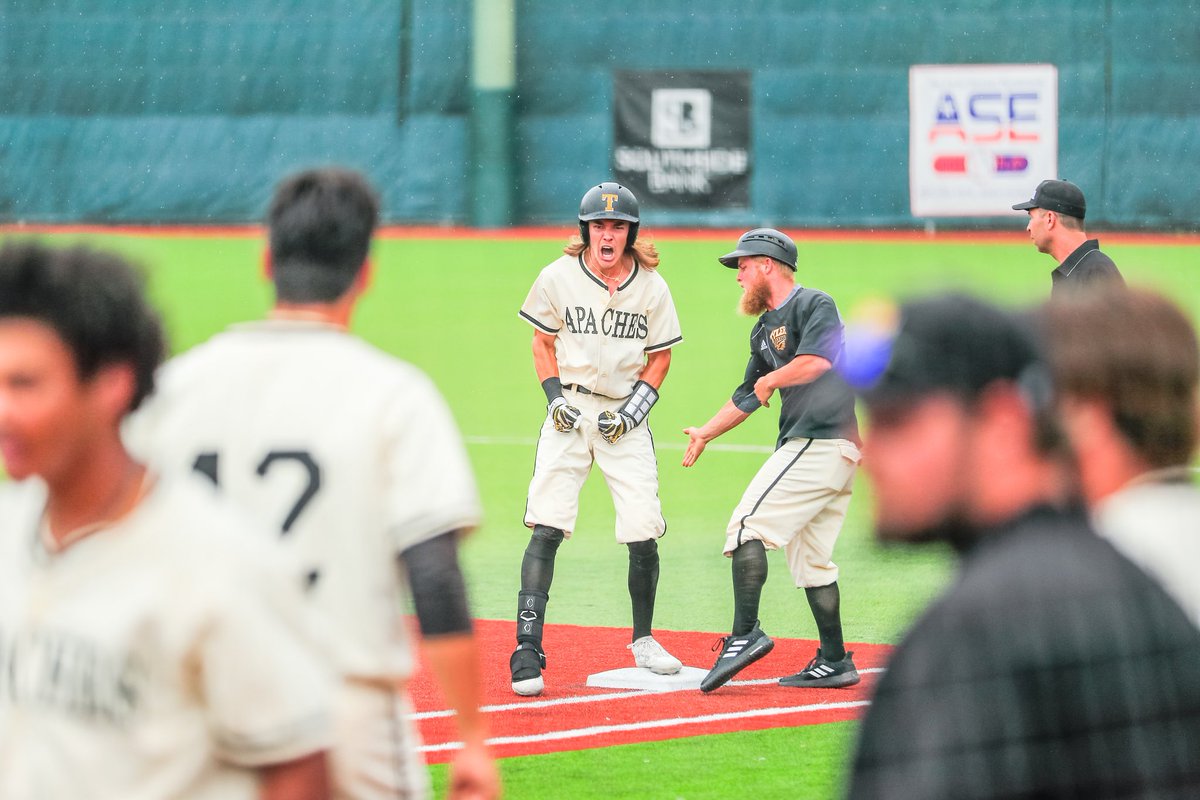 ApacheAthletics's tweet photo. Greenville, TN here we come! 🎫 🥊
# 2 Tyler received an at large bid to the 2021 NJCAA DIII World Series! Will face #7 Rockingham first round Saturday, May 29th! https://t.co/X2caONbX36