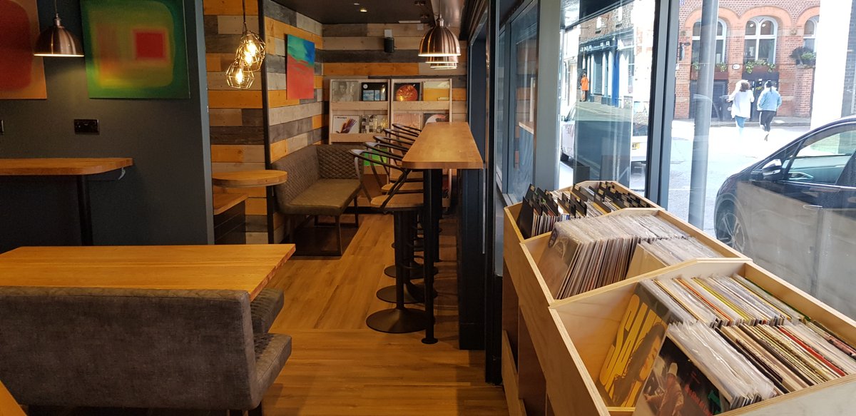 Our bar is now open 10am - Midnight daily, great selection of draught and bottled IPA and wine.  Vinyl and great tunes to be enjoyed.