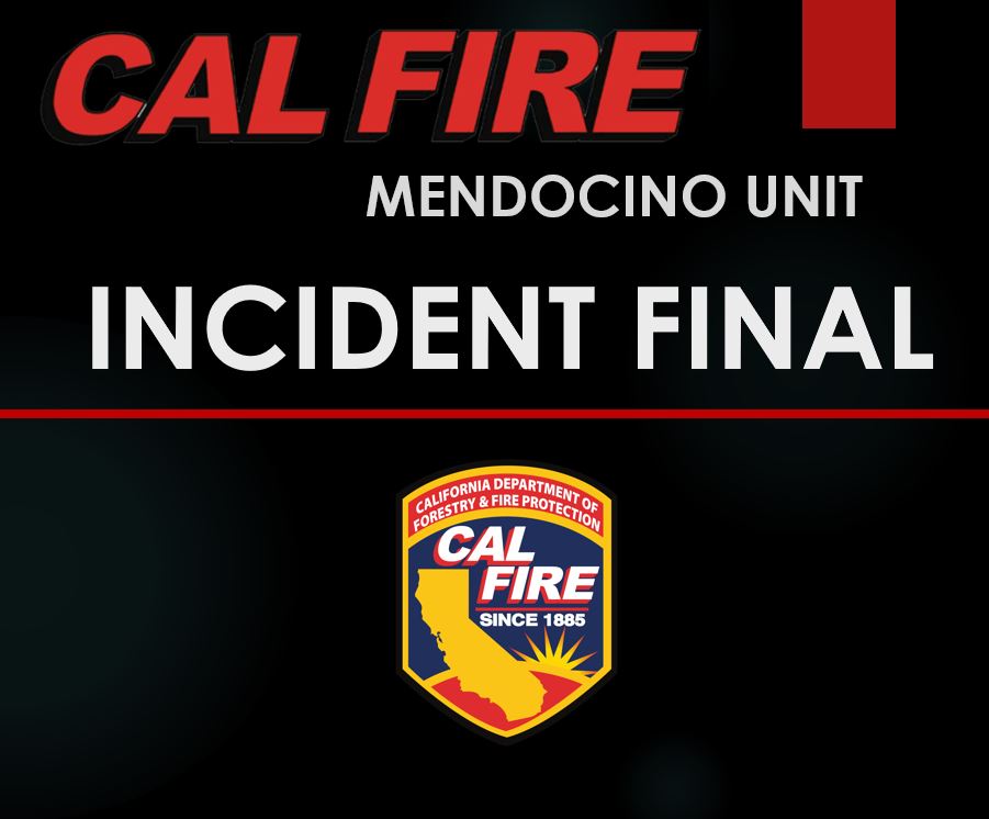 CALFIRE_MEU's tweet photo. #MidFire FINAL: 9 acres & 100% contained. The fire started on Sunday, May 23, 2021 at 1:32 pm in Potter Valley. Fire resources were able contain the the fire quickly. #CALFIREMEU https://t.co/0M5YtCUKNR