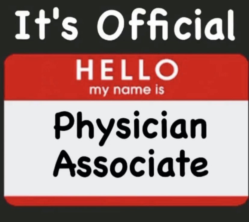 farace_n's tweet photo. Huge step in the right direction for our profession! #physicianassociate https://t.co/Nks3j7H9sO