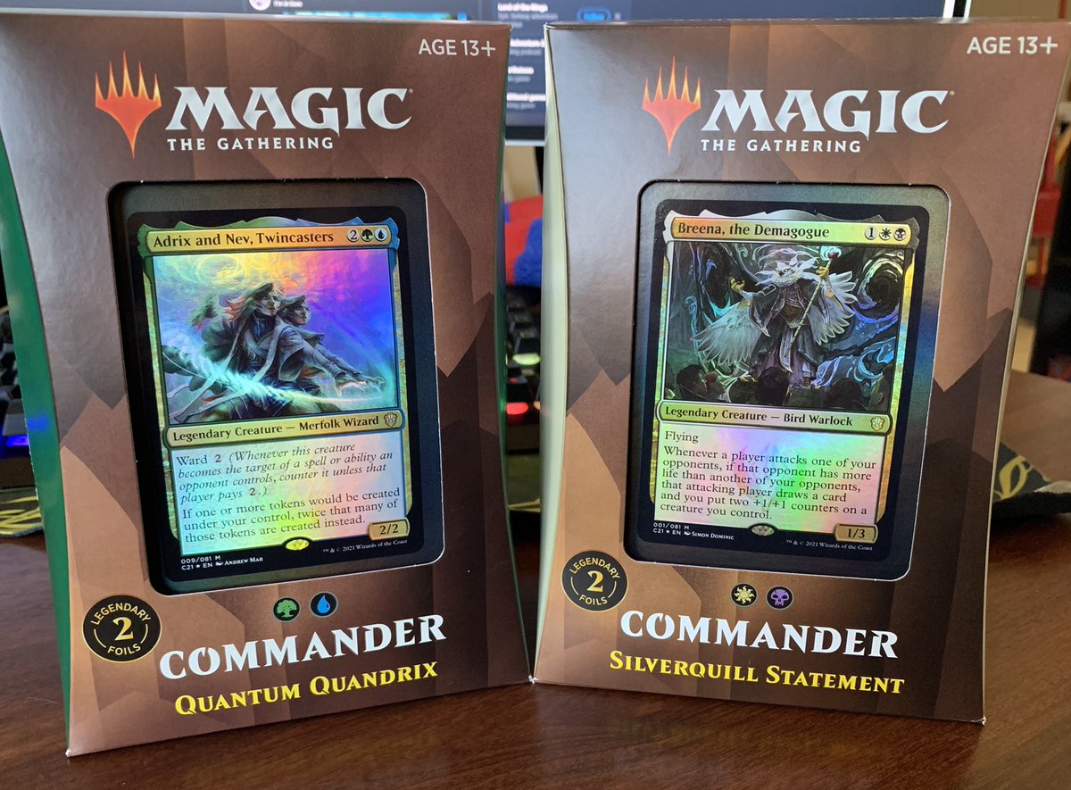MagicWithZuby's tweet image. Do you want a chance to win one of these EDH decks? Well thanks to @wizards_magic that can happen! Open worldwide and winner chosen Friday 5/28! Follow me and retweet for a chance to win. #mtg #mtgdnd #edh #giveaway #freeproduct #mtggiveaway