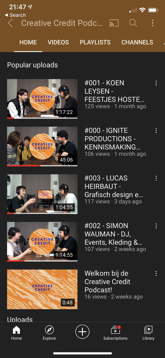 Om de week doe ik mijn ‘Creative Credit Podcast’ met jonge ondernemers in de creatieve sector! Check it out, share or leave a like = goede examens