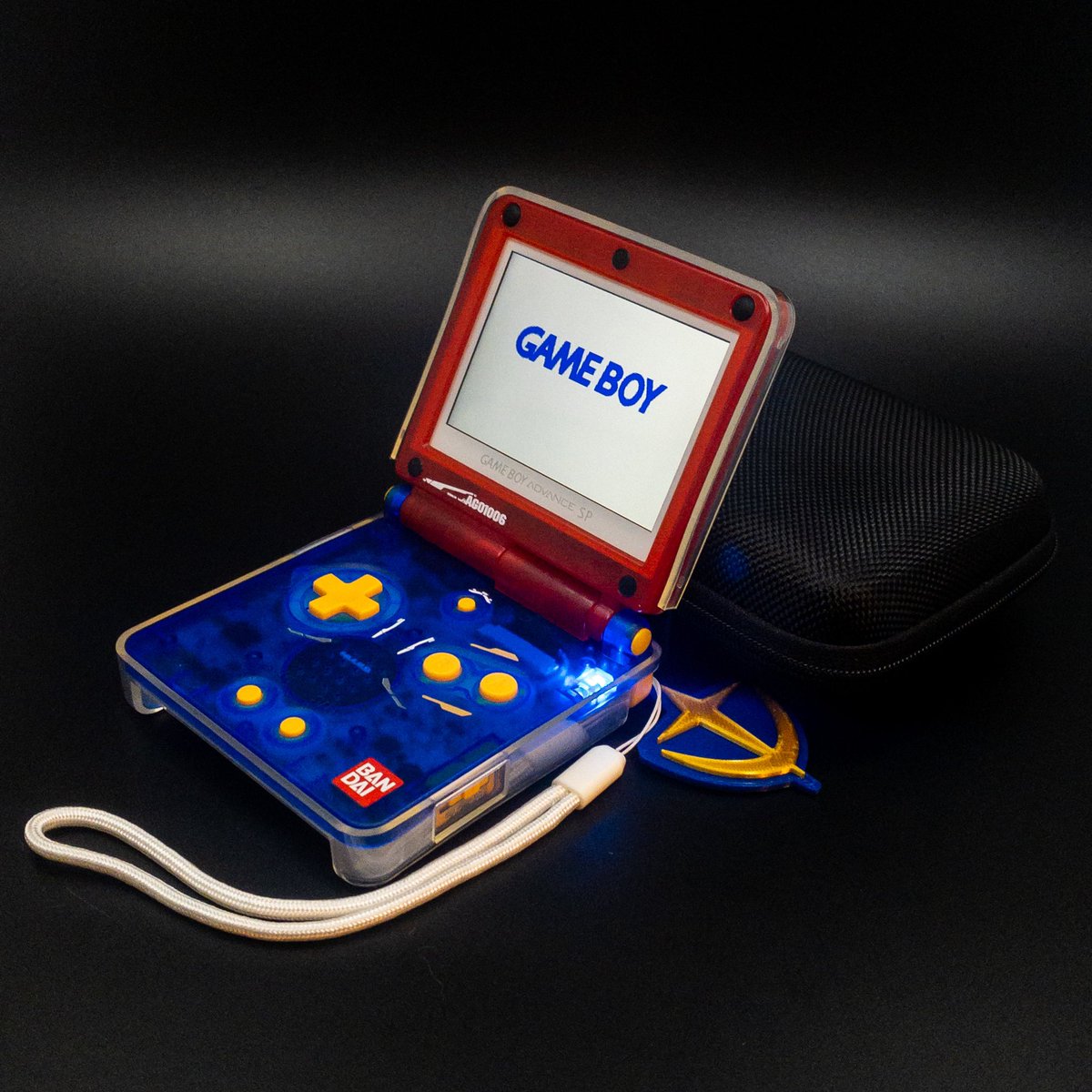 clockkeep's tweet image. Zeta Gundam MSZ-006 GBASP:
- Custom Red/Blue/White Housing w/ various Decals and Clear TPU Case.    - Yellow Buttons/Triggers. - White Strap &amp;amp; Earth Federation Charm. - Blue “On” &amp;amp; White “Charging” LEDs. - Makho Rechargeable Battery Mod. - USB-C Charge Port.