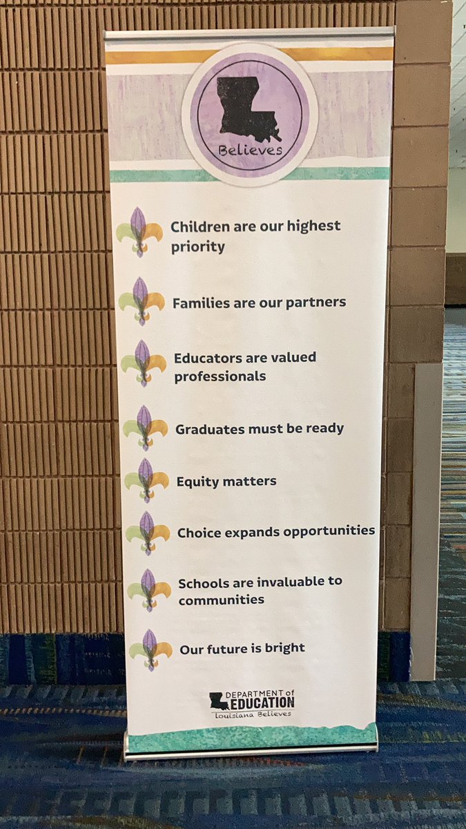 Want to know what #LouisianaBelieves?  Here ya go. #LATeacherLeaders