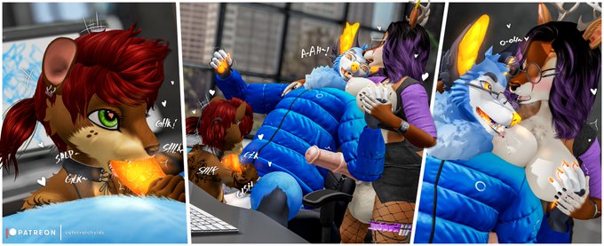 Who knew hotdesking at the CatScratch office would get so "hot"? ( ͡&deg; ͜ʖ ͡&deg;) Nothing wrong with making<a href="/tag/yiff"class="tags"><span>#yiff</span></a>