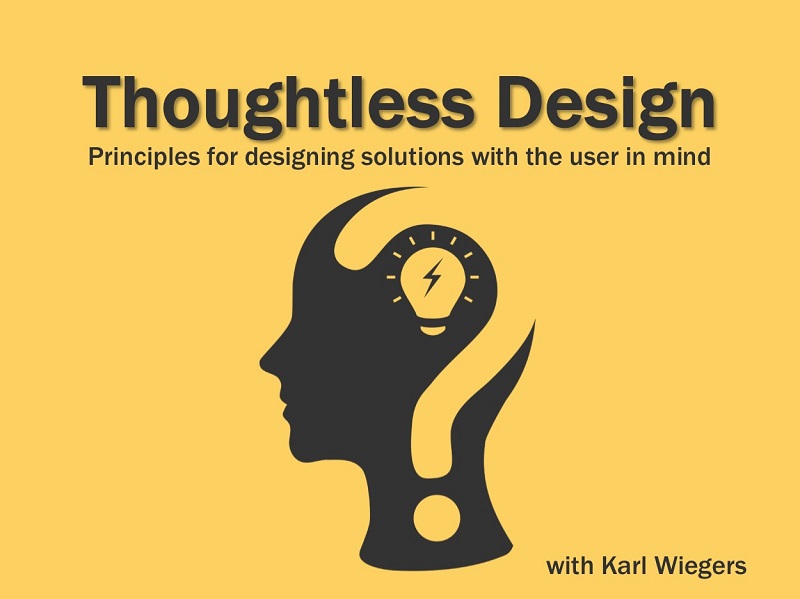 Check out Karl Wiegers' insights on principles and lessons he has learned from poor designs and what you can do to develop solutions that create a great user experience.
masteringbusinessanalysis.com/mba220-thought…
#baot