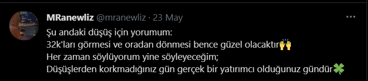 mranewliz's tweet photo. Her şeyi 3 gündür söylüyorum ve gerçekleşiyor🔥🔥
#btc 41'deyken 32'yi görecek oradan geri yükselecek diyen başka kimse var mıydı acaba👀
Ama siz yine de bir beğeniyi, bir RT'yi çok görüyorsunuz canınız sağ olsun🍀 https://t.co/jFUH4JZhTC