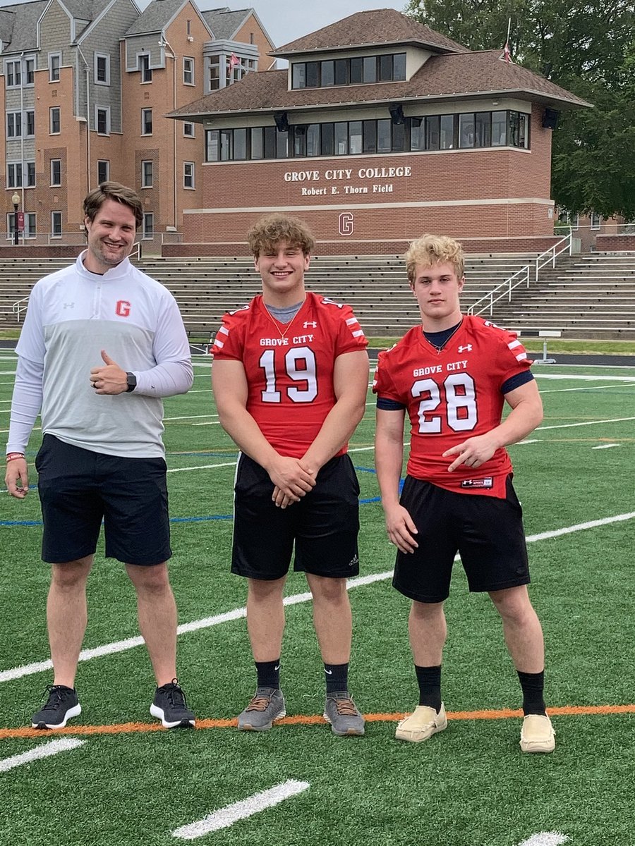 LaneLusk2's tweet photo. Had an amazing visit at @GCC_FB today with @jake_casella . Great school and a great program !! Big thanks to @CoachBaney and @CoachDiDonato @PaFootballNews https://t.co/4AolWOmrT9