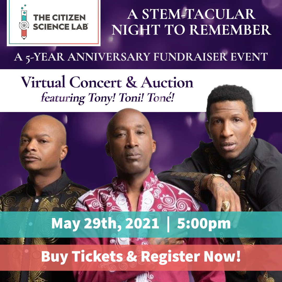 citizenscilab's tweet photo. Have you purchased your tickets for our anniversary event this Saturday? With a special performance by music legend Tony! Toni! Toné! and opportunities to support our mission, this is going to be an unforgettable night✨
#Science #STEMActivities #STEM #Nonprofit #STEMFundraiser https://t.co/SLRrMj5Wjs