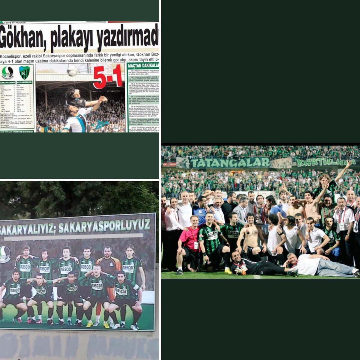 Biz yaptık artık sıra sizde! 🏆💚🖤<a href="/Sakaryaspor/">Sakaryaspor</a>
