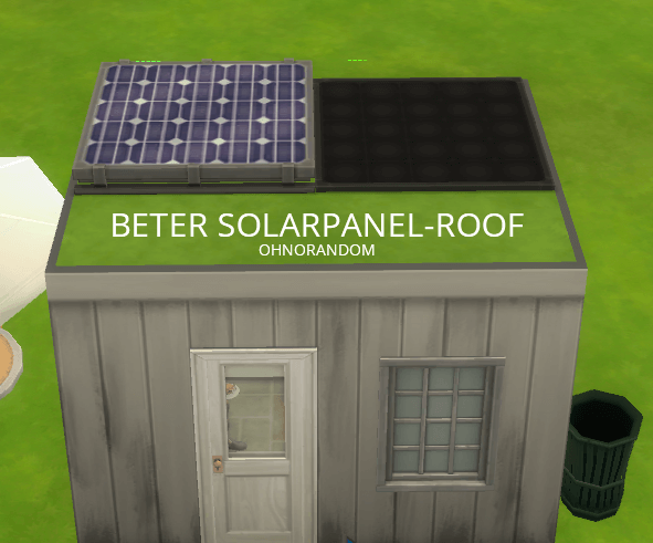 ohnorandom's tweet image. Sim 4 Better Solar Panel - Roof.  Provides 10x more power. 6 Swatches. #sims4 #sims4cc ohnorandom.com/post/cc-better…