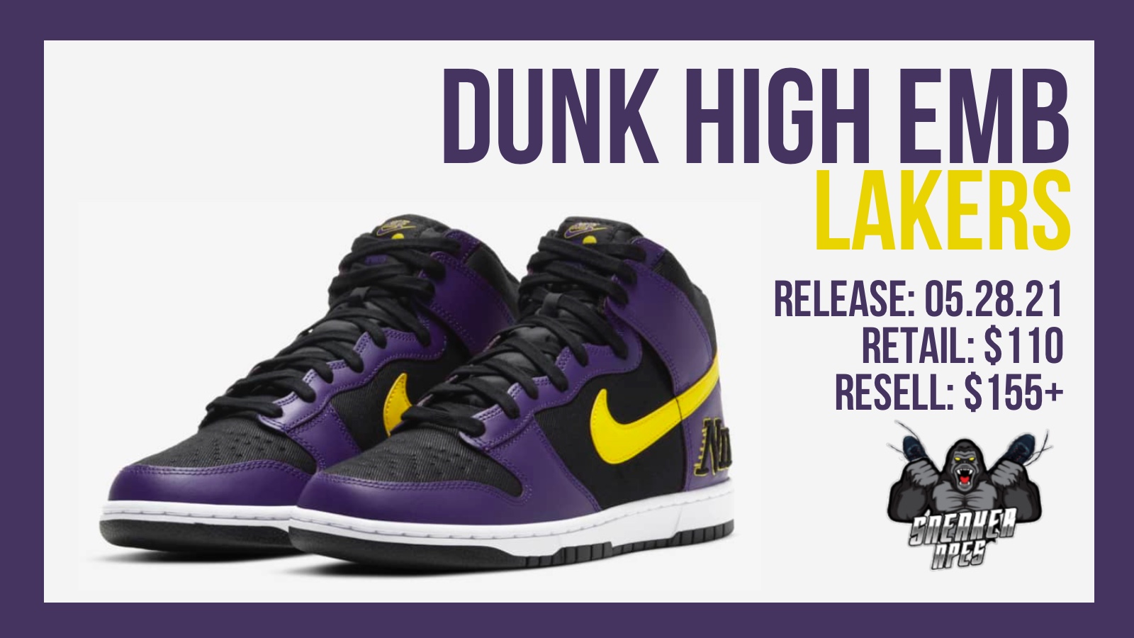 How to Cop the Nike Dunk High EMB Lakers