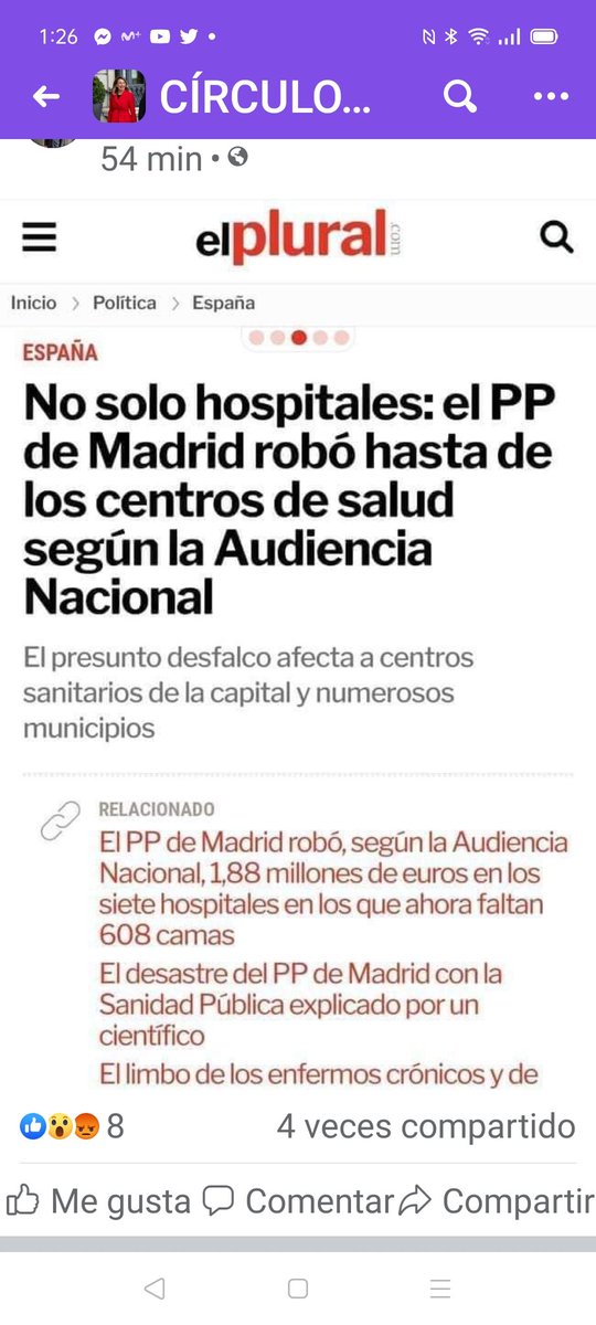 Si todo esto no sale durante días en TV Ayuso estará años masacrando lo público en Madrid.