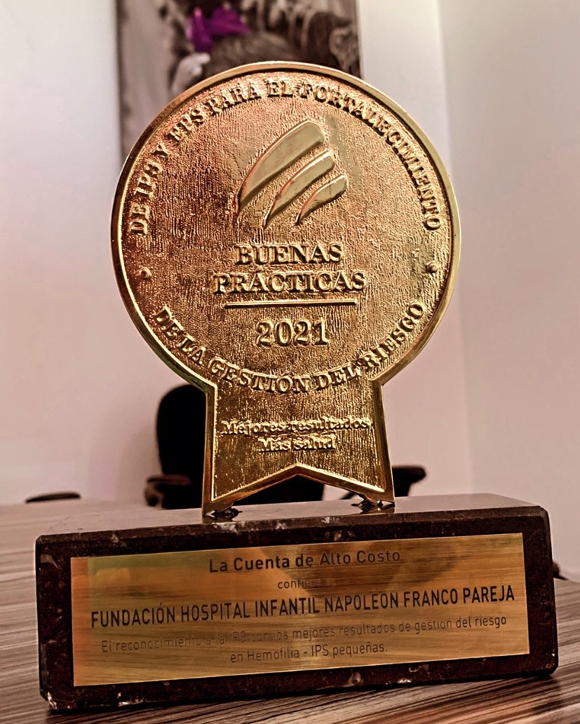 Gracias por este reconocimiento por parte de la cuenta de alto costo cómo mejor IPS en la gestión y el manejo de la HEMOFILIA🏅

#SALUD #IPS #HEMOFILIA #CASADELNIÑO