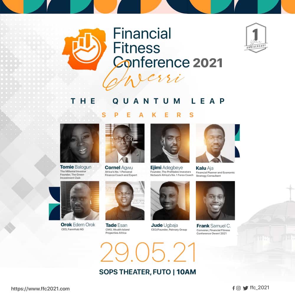 ffc_financial's tweet photo. UNVEILING THE SPEAKERS! 🤩🤩
We have invited top-notch speakers in the finance field. Can you spot any you know? 🤔
The speakers' line up is steaming hot. A lot of knowledge to be dished out on that day.
Have you registered? 🤨
#FFC_2021
#FUTO
#FinancialLiteracyProgram https://t.co/zZlu7CjdEZ